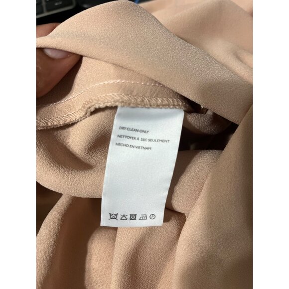 BHLDN Cali Satin Cowl Neck Midi Dress Beige size US 6 - Picture 11 of 16